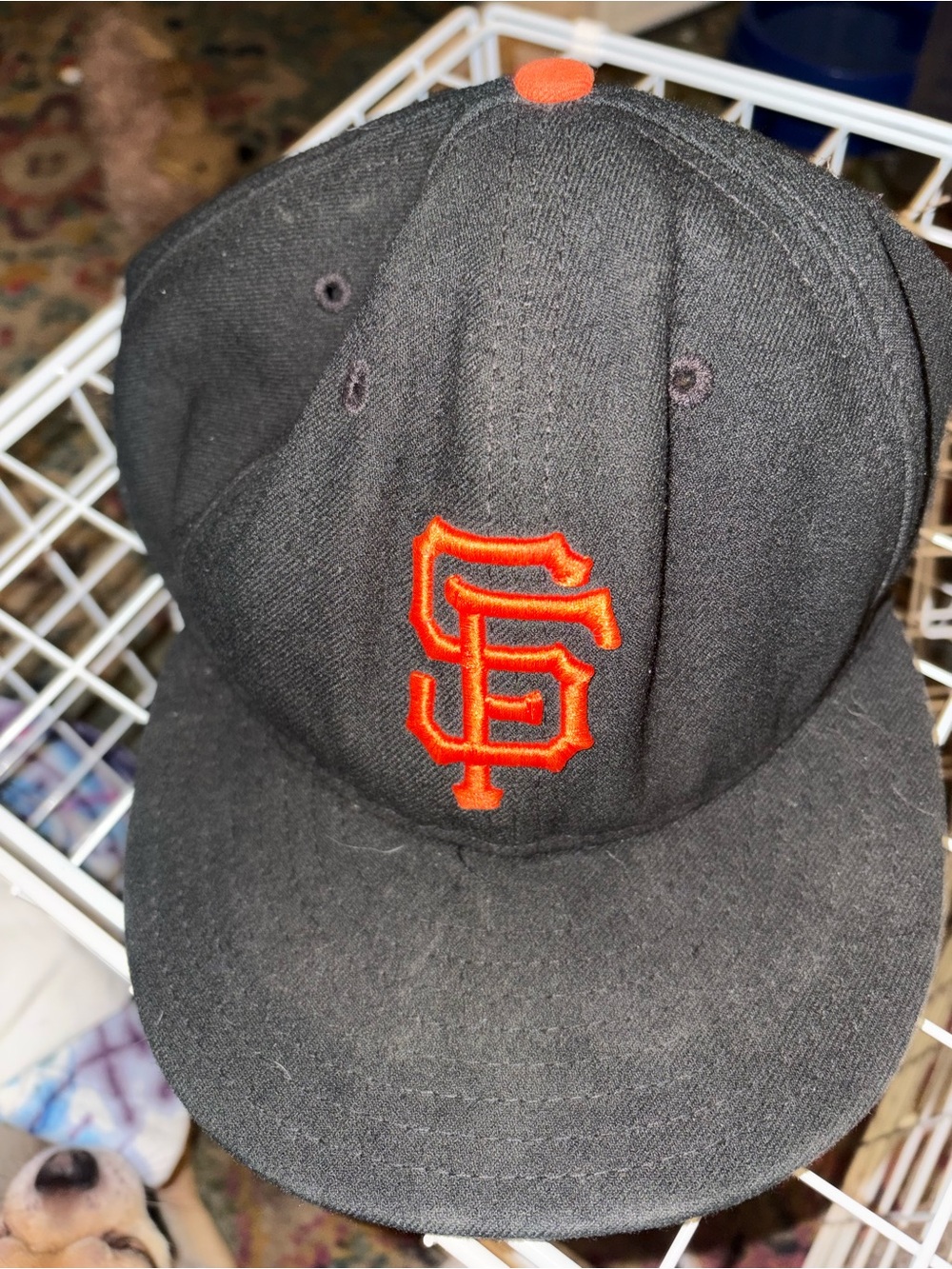 MLB San Francisco Giants Black and Orange Fitted Baseball Cap